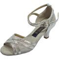 Sandales Vitiello Dance Shoes Sandalo l.a. satinato Argent&eacute;