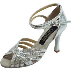 Sandales Vitiello Dance Shoes Sandalo l.a. satinato Argent&eacute;