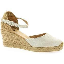 Espadrilles Pao Espadrilles cuir lamin&eacute; Beige