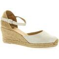 Espadrilles Pao Espadrilles cuir lamin&eacute; Beige