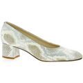 Chaussures &agrave; talons femme sur Grenoble : Chaussures escarpins Elizabeth Stuart Escarpins cuir python Argent&eacute;