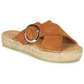 Chaussures d&eacute;contract&eacute;es femme sur Grenoble : Espadrilles Betty London MARIZETTE Marron
