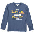 T-shirt enfant Kaporal T Shirt Gar&ccedil;on Manches Longues Romby Bleu Bleu