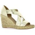 Espadrilles Exit Espadrilles cuir lamin&eacute; Dor&eacute;