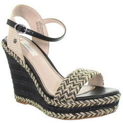 Chaussures escarpins Pepe jeans Compens&eacute;es ref_49240 Noir/Nude Noir