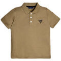 Polo enfant Guess Polo Gar&ccedil;on Logo L71P21 Vert Kaki Vert