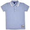Polo enfant Guess Polo gar&ccedil;on applications en contraste L92P08 Bleu Bleu