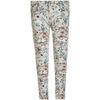 Pantalon enfant Kaporal Jeans Fille imprim&eacute; Floral Off White Multicolore
