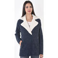 Manteau Kaporal Veste Femme en laine Fish Bleu Grenoble