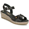 Chaussures d&eacute;contract&eacute;es femme sur Grenoble : Espadrilles Betty London GIORGIA Noir