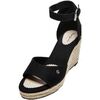 Chaussures escarpins Pepe jeans Compens&eacute;es en toile Maida Bass Ref 53030 Black Noir