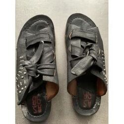 Sandales Airstep / A.S.98 Nu pieds Airstep/AS98 mod&egrave;le Ramos Noir
