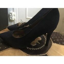 Chaussures escarpins Kiabi Du daim aig� Bleu