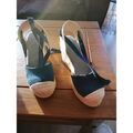 Chaussures d&eacute;contract&eacute;es femme sur Grenoble : Espadrilles Promod Chaussures compens&eacute; Multicolore