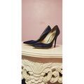 Chaussures &agrave; talons femme sur Grenoble : Chaussures escarpins Buffalo Escarpin Buffalo vernie bleu marine