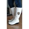 Bottes neige Sinlyshoes Botte blanche haute