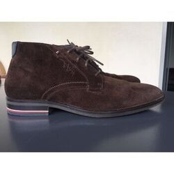 Boots Tommy Hilfiger SIGNATURE HILFIGER SUEDE BOOT Marron