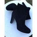 Bottines Nine West Boots cuir daim noir Nine West