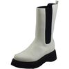 Bottes Caf&eacute; Noir FL9040 Blanc