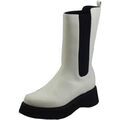 Bottes Caf&eacute; Noir FL9040 Blanc