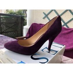 Chaussures escarpins Guess Escarpin en daim &agrave; talon Violet