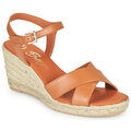 Chaussures d&eacute;contract&eacute;es femme sur Grenoble : Espadrilles Betty London TONGA Marron