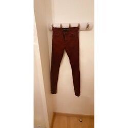 Jeans skinny Zara Jean Bordeaux violet