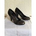 Chaussures escarpins Fornarina escarpins Fornarina vernis noir et gris