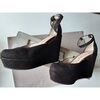 Chaussures escarpins Justfab ESCARPINS COMPENS&Eacute;S CHOCOLAT Marron