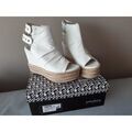 Espadrilles Primadonna ESCARPINS PRIMADONNA COMPENS&Eacute;S BLANCS Blanc Grenoble
