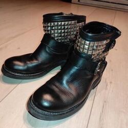 Boots Ash Bottines cuir noir