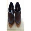 Bottines 3 Suisses bottines hautes peau de p&ecirc;che grise Gris