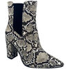 Bottines Jeunes Et Jolies Bottines Python Nancy Argent&eacute;