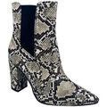 Bottines Jeunes Et Jolies Bottines Python Nancy Argent&eacute;