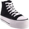 Chaussures Bienve abx012 toile noire pour femme