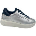 Baskets Crime London Sneakers Low Top Level Up Platinium - Argent&eacute;