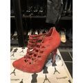 Chaussures escarpins Topshop Escarpins / bottines marque en cuir su&eacute;d&eacute; 'Topshop boutique' ro Rouge Grenoble