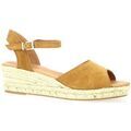 Espadrilles Pao Espadrille cuir velours whisky