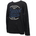 T-shirt enfant Kaporal T-Shirt gar&ccedil;on manches longues Banza Noir Noir Grenoble