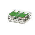 50 mini connecteur WAGO 3 entr&eacute;es pour fil souple ou rigide "Green Range"