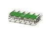 25 mini connecteur WAGO 5 entr&eacute;es pour fil souple ou rigide "Green Range"
