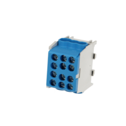 bis-electric Bornier bleu enclipsable sur rail DIN pour c&acirc;ble Neutre