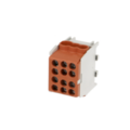 bis-electric Bornier marron enclipsable sur rail DIN pour c&acirc;ble Phase