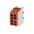 bis-electric Bornier marron enclipsable sur rail DIN pour c&acirc;ble Phase