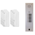 Kit interphone 1 rang&eacute;e avec 6 combin&eacute;s URMET Collectif