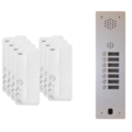 Kit interphone 1 rang&eacute;e avec 7 combin&eacute;s URMET Collectif