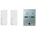 Kit interphone 2 rang&eacute;es avec 2 combin&eacute;s URMET Collectif