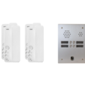 Kit interphone 2 rang&eacute;es avec 4 combin&eacute;s URMET Collectif