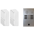 Kit interphone 2 rang&eacute;es avec 6 combin&eacute;s URMET Collectif