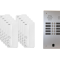 Kit interphone 2 rang&eacute;es avec 10 combin&eacute;s URMET Collectif